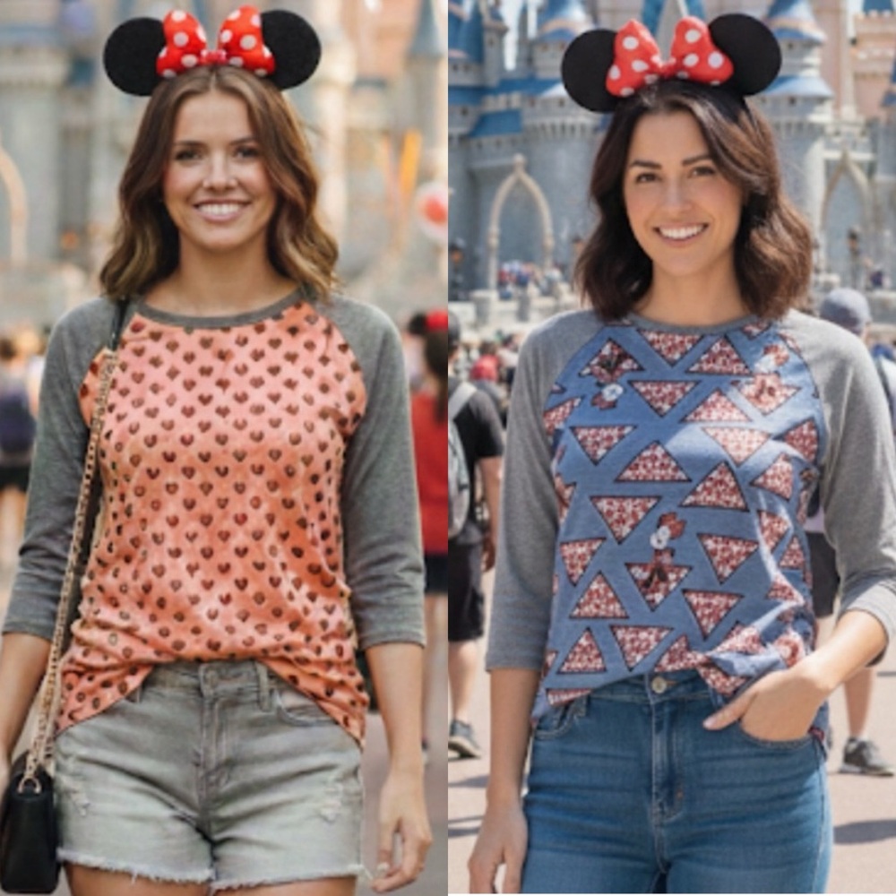 2 Lularoe Disney Minnie Tees(size XS)